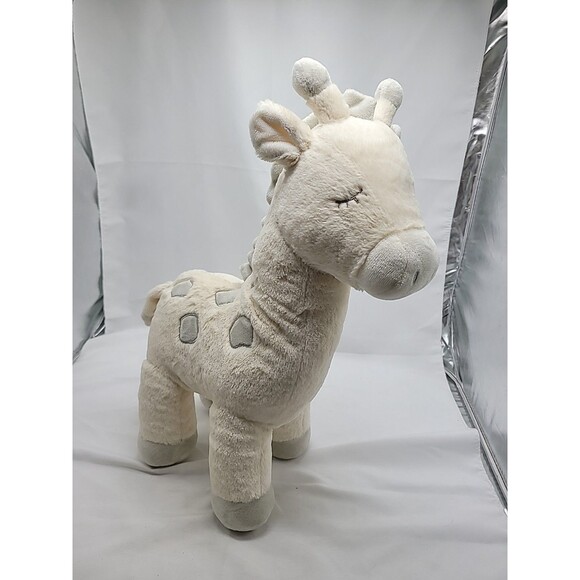 Kellytoy Other - Kellytoy Giraffe Plush 18" Rattle Toy Stuffed Animal Cream Gray Spots Lovey Toy